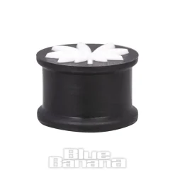 Blue Banana Silicone Leaf Plug 6-20mm (Black/White)