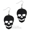 Blue Banana Skull Earrings (Black)