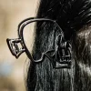 Blue Banana Skull Hair Clip (Black)