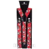 Blue Banana Skulls Braces (Red)