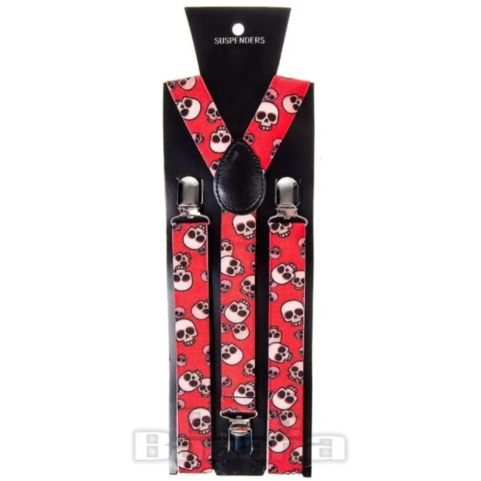 Blue Banana Skulls Braces (Red)