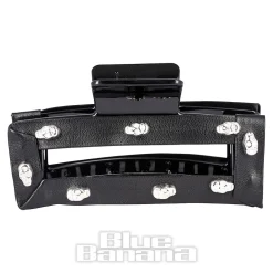 Blue Banana Skull Studded Hair Clip (Black)