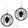 Blue Banana Spider Earrings (Black)