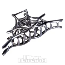 Blue Banana Spider Web Hair Clip (Black)