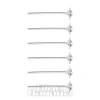 Blue Banana Sterling Silver Aurora Borealis Star Nose Studs (6 Pack)