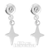 Blue Banana Sterling Silver Long Star Threadless Labrets (2 Pack)