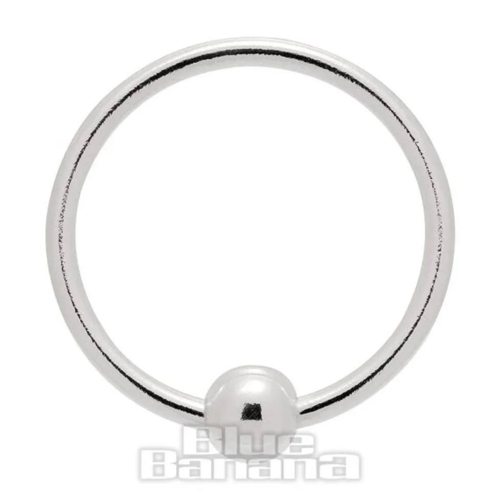 Blue Banana Sterling Silver 0.6 x 8mm BCR (Silver)
