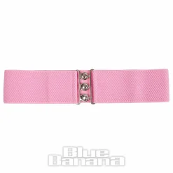 Blue Banana Stretch 3 Clasp 3" Belt (Pink)