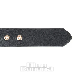 Blue Banana Studs & Stars Belt (Black/Rose Gold)