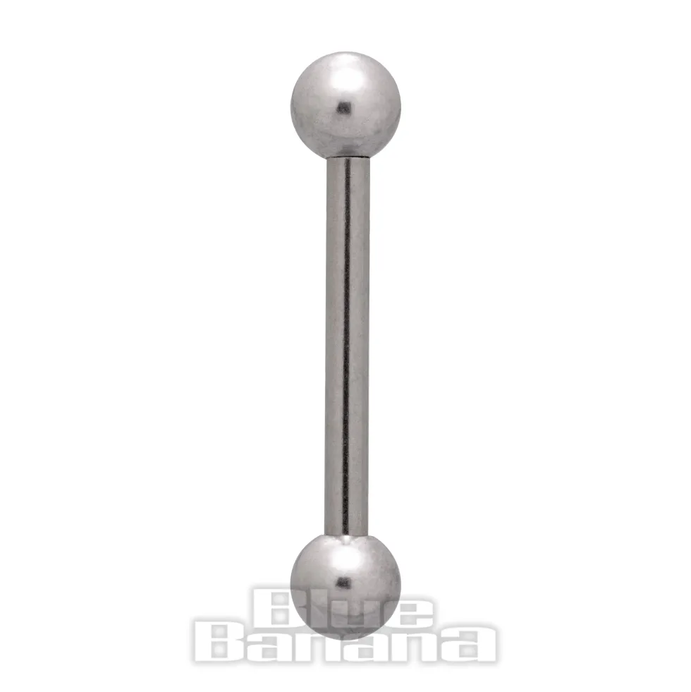 Blue Banana Surgical Steel Barbell (Silver)