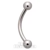 Blue Banana Surgical Steel Curved Barbell (Silver)
