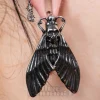 Blue Banana Surgical Steel Death Moth Ear Weight (Silver)