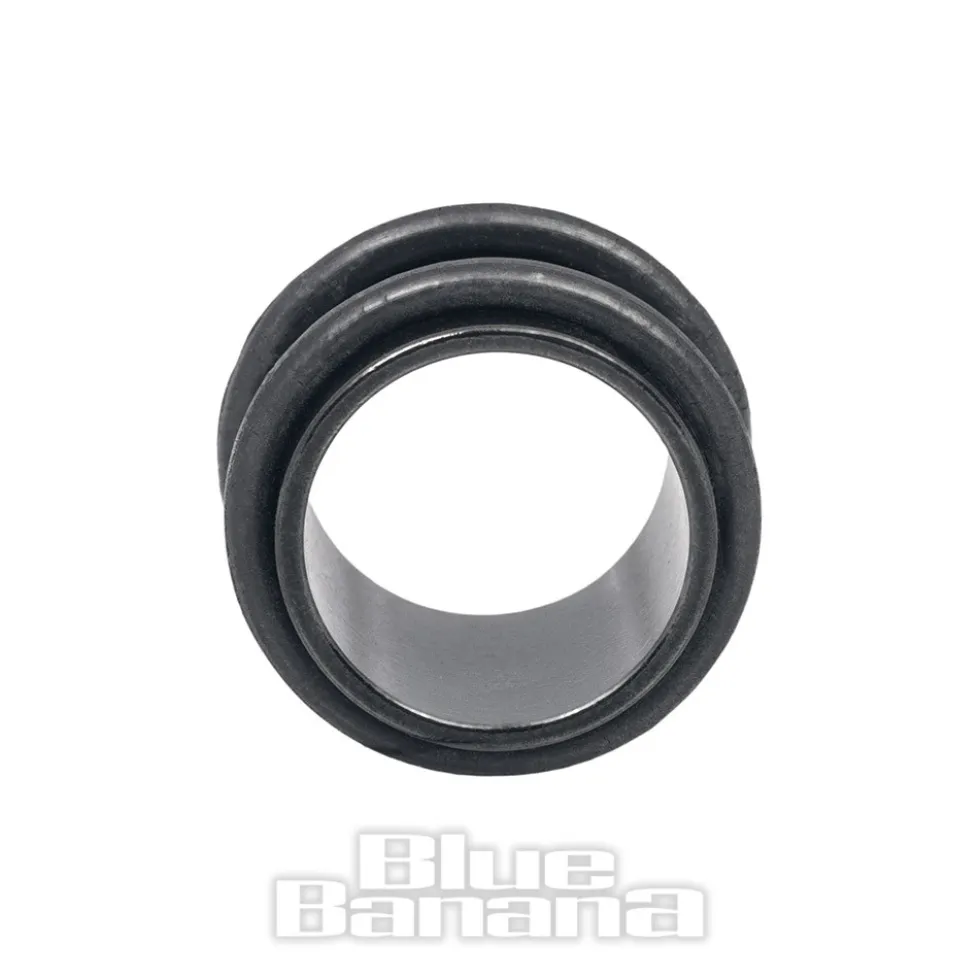 Blue Banana Surgical Steel Flesh Tube 3-20mm (Black)