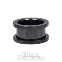 Blue Banana Surgical Steel Flesh Tunnel 3-24mm (Black)