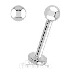 Blue Banana Surgical Steel Labret (Silver)