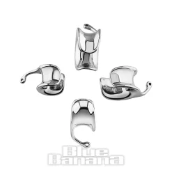 Blue Banana Surgical Steel Loop Saddle Hanger (Silver)