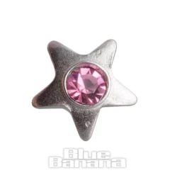 Blue Banana Surgical Steel 3mm Dermal Top Star (Rose)
