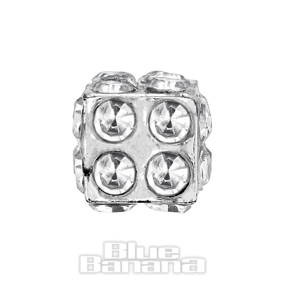 Blue Banana Surgical Steel 1.0mm Dice Tragus Stud (Silver)