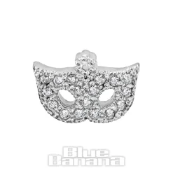 Blue Banana Surgical Steel 1.0mm Mask Tragus Stud (Silver)