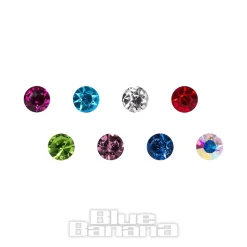 Blue Banana Surgical Steel Multicoloured Nose Studs (Pack Of 40)