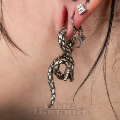 Blue Banana Surgical Steel Snake Ear Weight - Left (Silver)