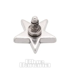 Blue Banana Surgical Steel Star Top (Silver)