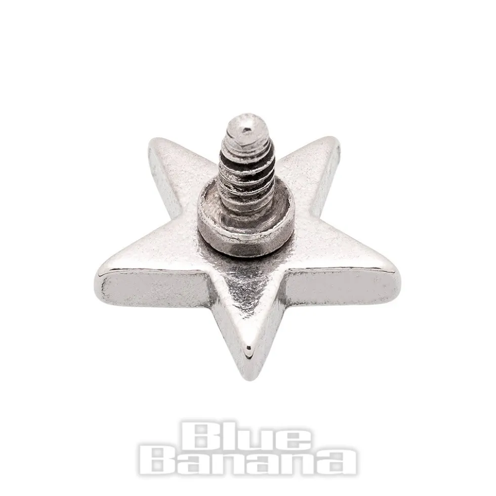 Blue Banana Surgical Steel Star Top (Silver)