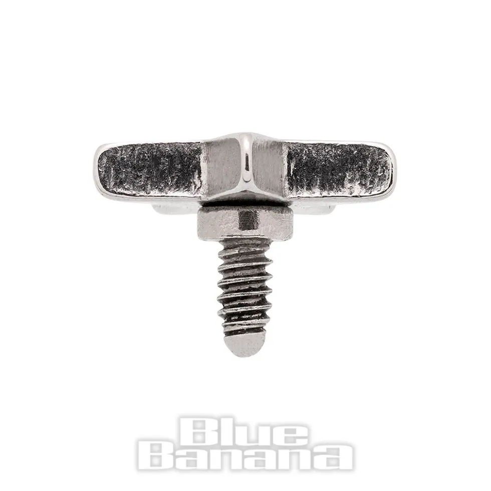 Blue Banana Surgical Steel Star Top (Silver)