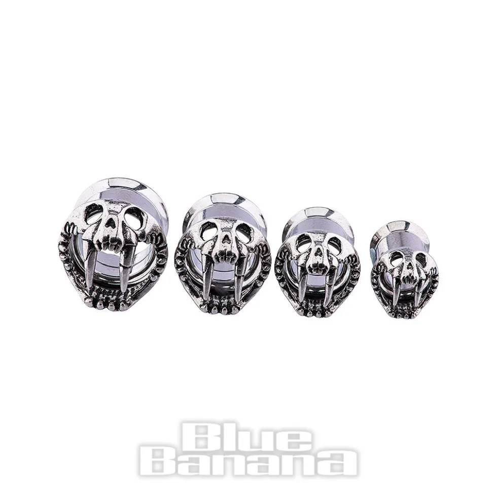 Blue Banana Surgical Steel Viper Saddle Hanger (Silver)