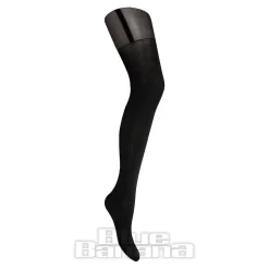 Blue Banana Suspender Look Tights (Black)