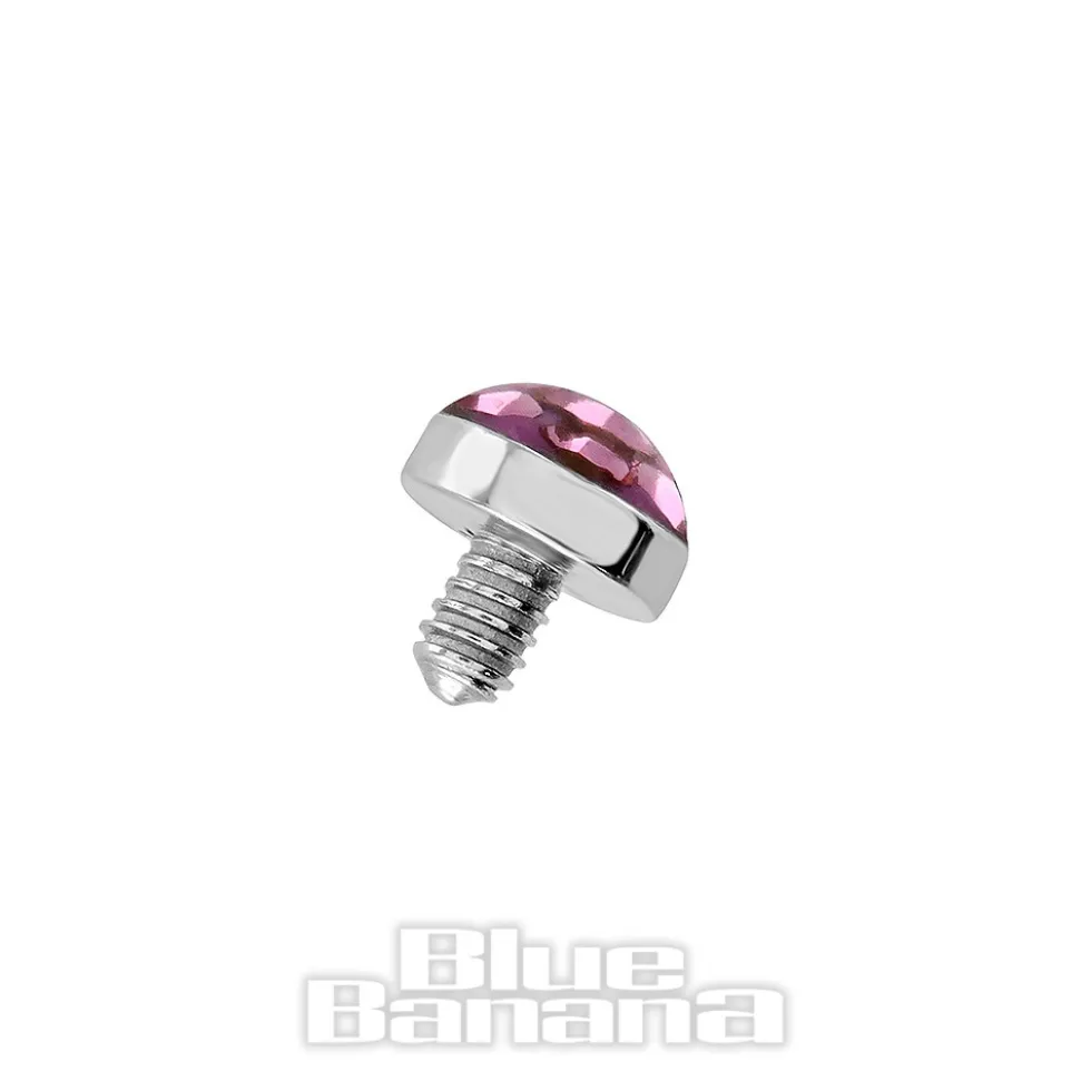 Blue Banana Titanium 3mm Microdermal Top (Rose)