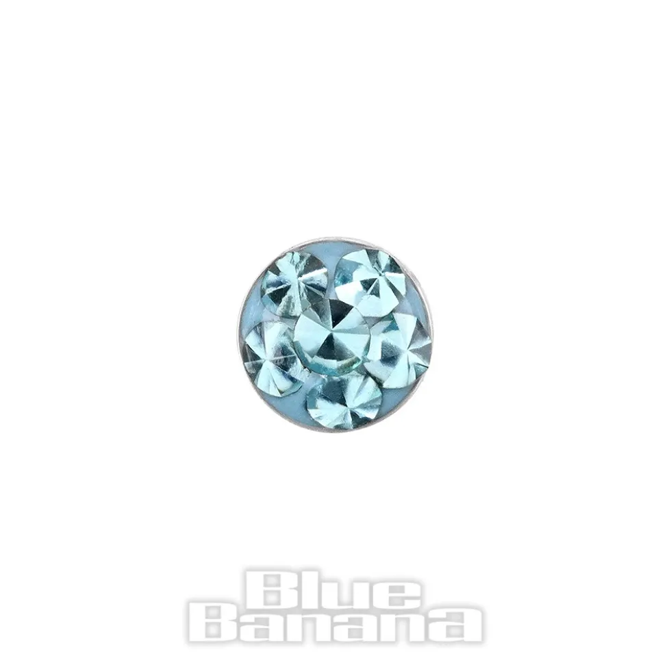 Blue Banana Titanium 3mm Microdermal Top (Aqua)