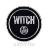Blue Banana Witch Pin Badge (Black)