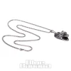 Blue Banana Wolf Necklace (Silver)