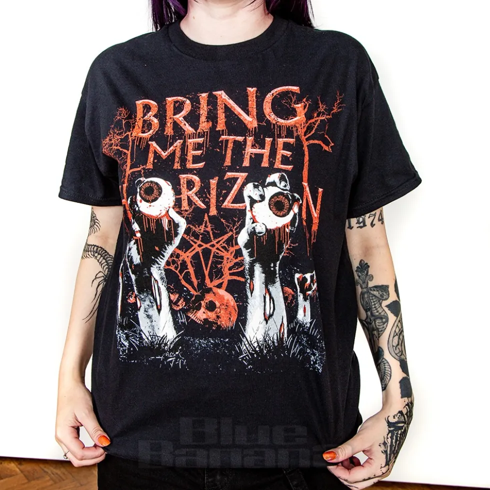 Bring Me The Horizon Official Graveyard Eyes T Shirt (Black)