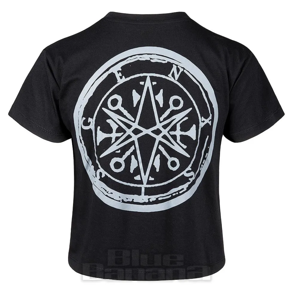 Bring Me The Horizon Official Metal Logo Genxsis Crop T Shirt (Black)