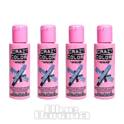Crazy Color Semi-Permanent Hair Dye 4 Pack 100ml (Slate)