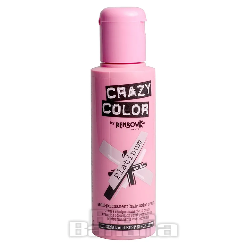 Crazy Color Semi-Permanent Hair Dye 100ml (Platinum)