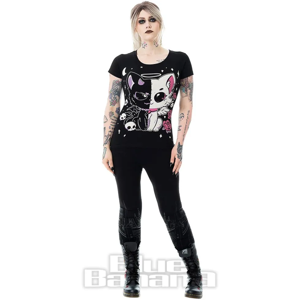 Cupcake Cult Lvd Kitty T-Shirt (Black)