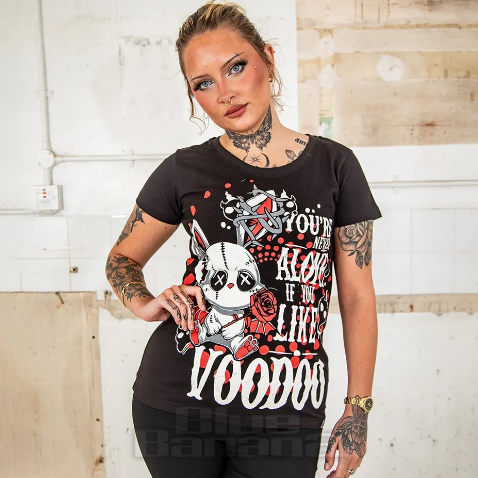 Cupcake Cult Ritual Bunny T-Shirt (Black/Red)