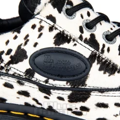 Dr Martens Buzz 5 Eye Dalmatian Shoe (Black & Cream)