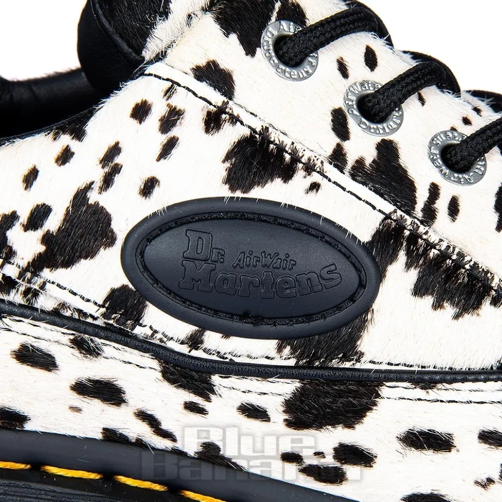 Dr Martens Buzz 5 Eye Dalmatian Shoe (Black & Cream)