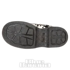 Dr Martens Buzz 5 Eye Dalmatian Shoe (Black & Cream)