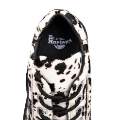 Dr Martens Buzz 5 Eye Dalmatian Shoe (Black & Cream)