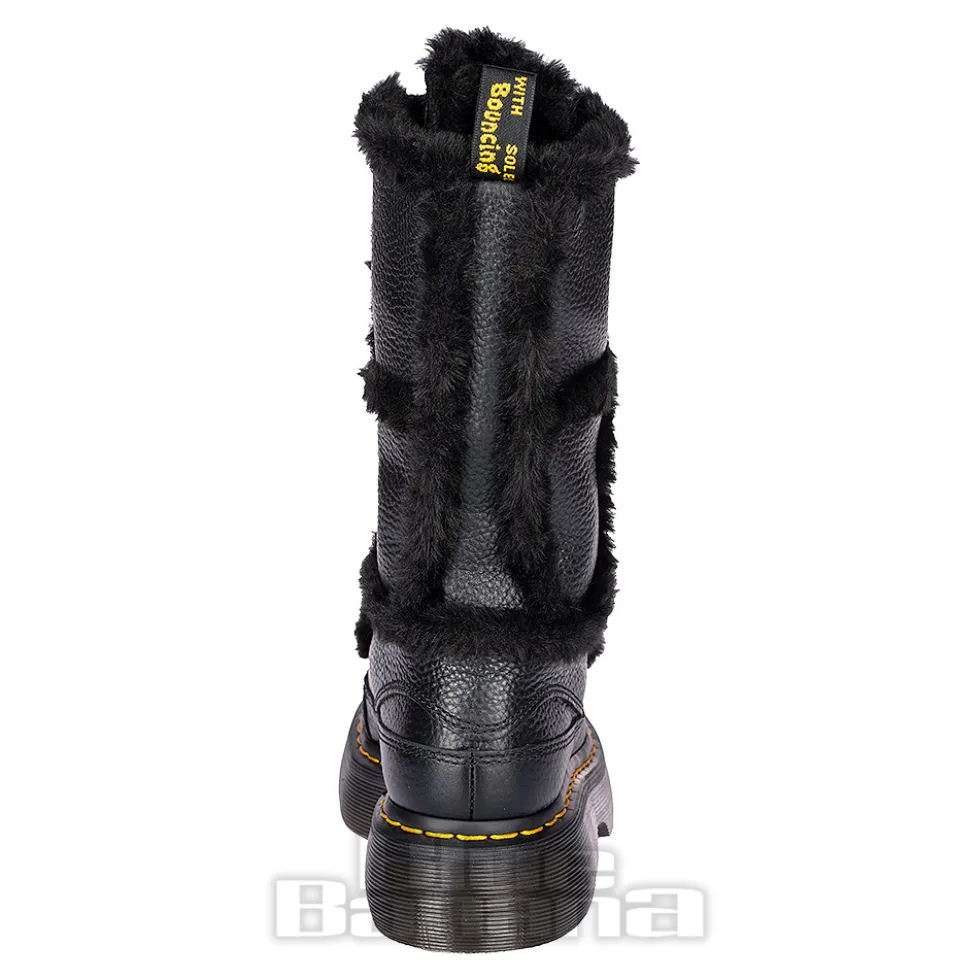 Dr Martens Buzz Faux Fur Boots (Black)
