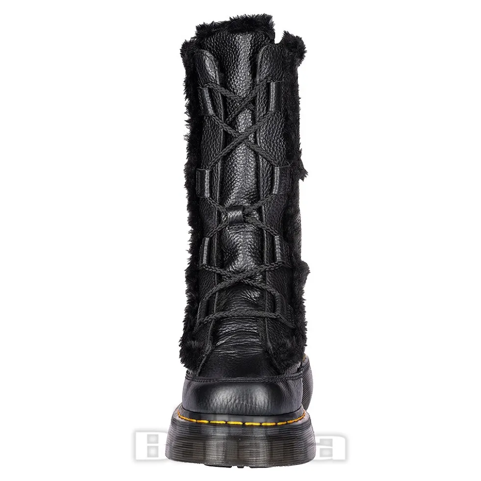 Dr Martens Buzz Faux Fur Boots (Black)