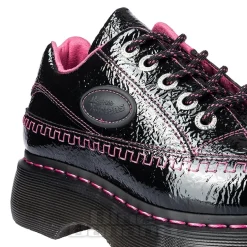 Dr Martens Buzz Patent Shoe (Black/Pink)