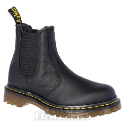 Dr Martens 2976 Grizzly Faux Fur Chelsea Boots (Black)