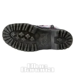 Dr Martens Jadon Patent Platform Boot (Black/Pink)