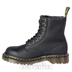 Dr Martens Pascal Collar Faux Fur Boots (Black)